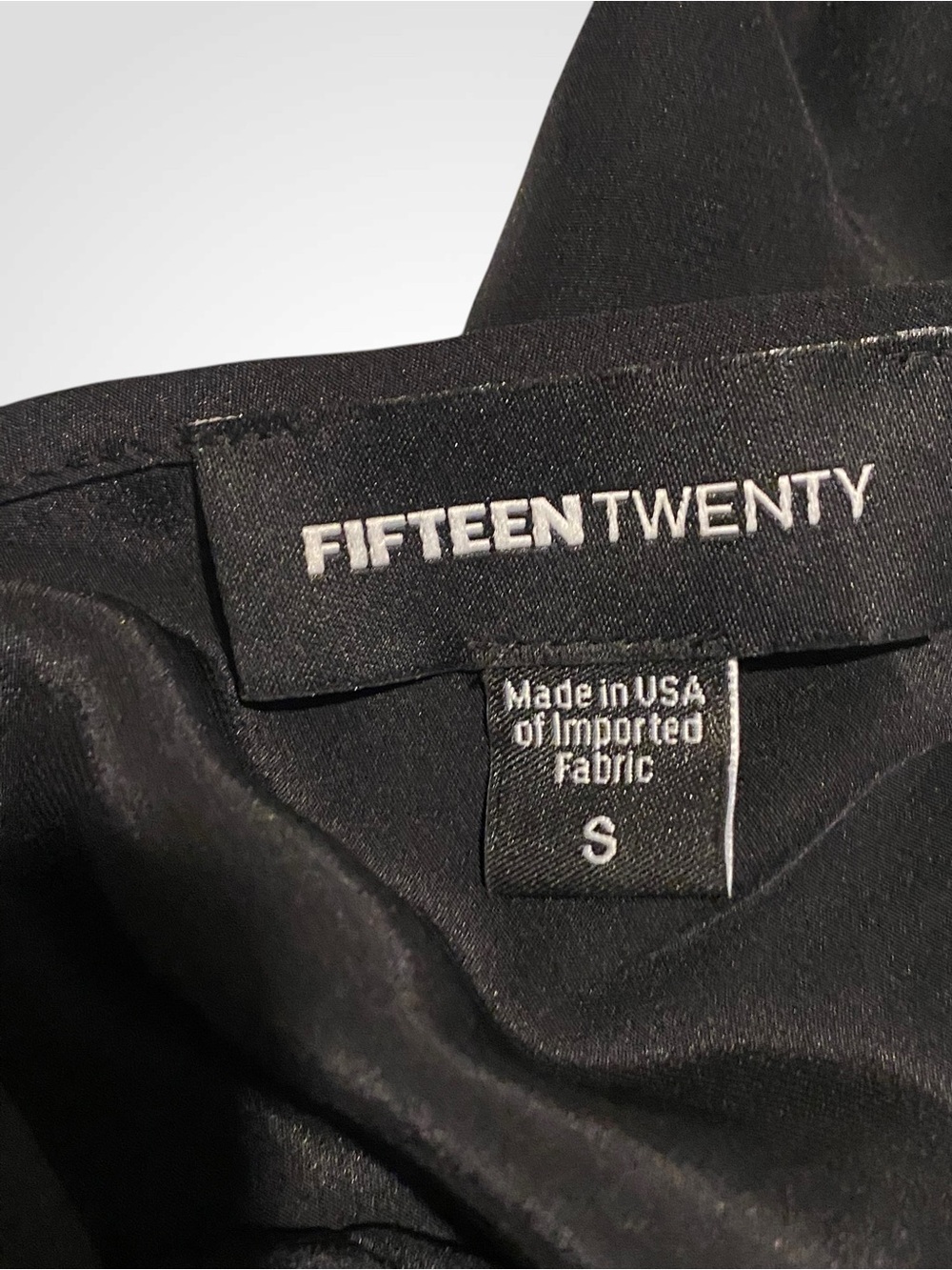 Fifteen Twenty 100% Silk Black Halter Top Tie Neck Sleeveless Blouse NWOT Size S - Picture 8 of 11